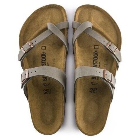 Birkenstock Shoes - Birkenstock Mayari Birkibuc - Stone NEW